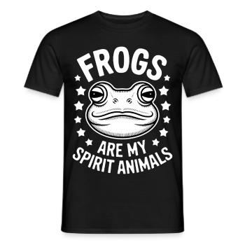 Frog Saying Toad Funny Frogs Gift - Men's T-Shirt - black - Front - AI Model Male 178 light (178cm)
