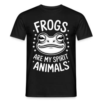 Frog Saying Toad Funny Frogs Gift - Men's T-Shirt - black - Front - AI Model Male 178 light (178cm)