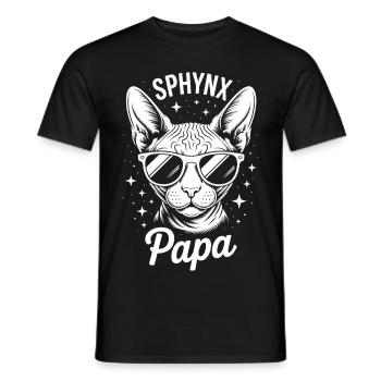Chat Sphynx Disant Drôle Chat Sphynx Cadeau - T-shirt homme - noir - Devant - AI Model Male 178 light (178cm)