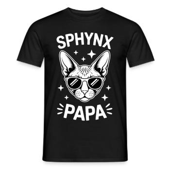 Chat Sphynx Disant Drôle Chat Sphynx Cadeau - T-shirt homme - noir - Devant - AI Model Male 178 light (178cm)