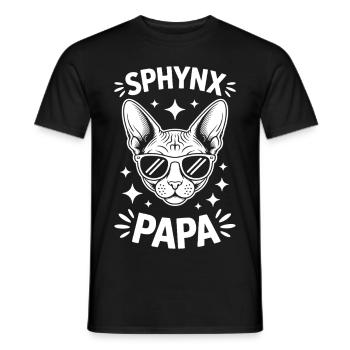 Chat Sphynx Disant Drôle Chat Sphynx Cadeau - T-shirt homme - noir - Devant - AI Model Male 178 light (178cm)