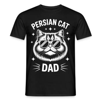 Perserkatze Spruch Lustiges Perserkatzen Geschenk - Männer T-Shirt - Schwarz - Vorne - AI Model Male 178 light (178cm)