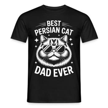 Persian Cat Saying Funny Persian Cat Gift - Men's T-Shirt - black - Front - AI Model Male 178 light (178cm)