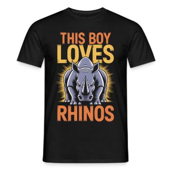 Nashorn Spruch Nashörner Lustiges Nashorn Geschenk - Männer T-Shirt - Schwarz - Vorne - AI Model Male 178 light (178cm)