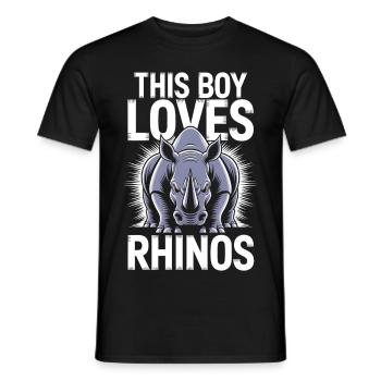 Nashorn Spruch Nashörner Lustiges Nashorn Geschenk - Männer T-Shirt - Schwarz - Vorne - AI Model Male 178 light (178cm)