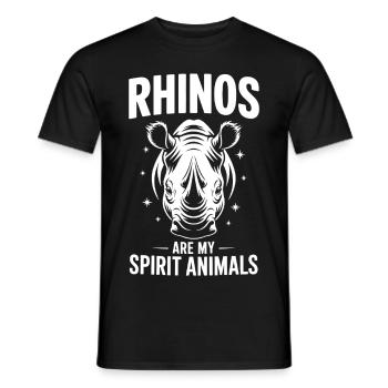 Nashorn Spruch Nashörner Lustiges Nashorn Geschenk - Männer T-Shirt - Schwarz - Vorne - AI Model Male 178 light (178cm)