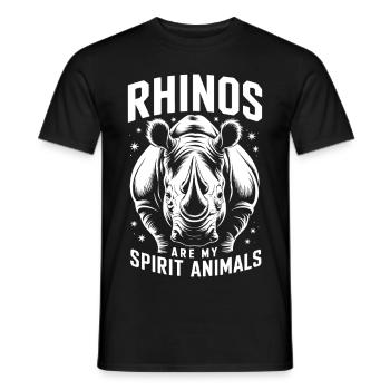 Nashorn Spruch Nashörner Lustiges Nashorn Geschenk - Männer T-Shirt - Schwarz - Vorne - AI Model Male 178 light (178cm)