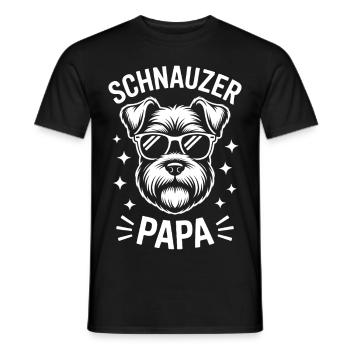 Schnauzer disant papa drôle Schnauzer cadeau - T-shirt homme - noir - Devant - AI Model Male 178 light (178cm)