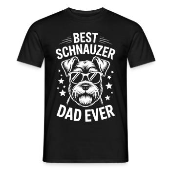 Schnauzer disant papa drôle Schnauzer cadeau - T-shirt homme - noir - Devant - AI Model Male 178 light (178cm)