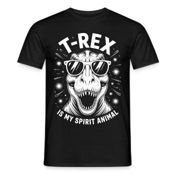 T-Rex Saying Dinosaur Funny T-Rex Gift - Men's T-Shirt - black - Front - AI Model Male 178 light (178cm)