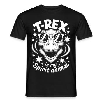 T-Rex Saying Dinosaur Funny T-Rex Gift - Men's T-Shirt - black - Front - AI Model Male 178 light (178cm)