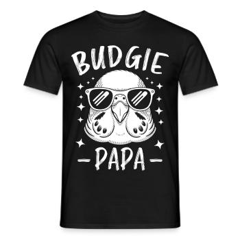 Perruche disant drôle de perruche cadeau - T-shirt homme - noir - Devant - AI Model Male 178 light (178cm)