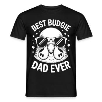 Perruche disant drôle de perruche cadeau - T-shirt homme - noir - Devant - AI Model Male 178 light (178cm)