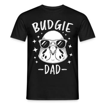 Perruche disant drôle de perruche cadeau - T-shirt homme - noir - Devant - AI Model Male 178 light (178cm)