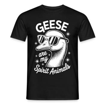 Gans Spruch Gänse Lustiges Gans Geschenk - Männer T-Shirt - Schwarz - Vorne - AI Model Male 178 light (178cm)