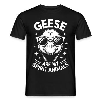 Gans Spruch Gänse Lustiges Gans Geschenk - Männer T-Shirt - Schwarz - Vorne - AI Model Male 178 light (178cm)