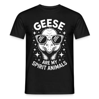 Gans Spruch Gänse Lustiges Gans Geschenk - Männer T-Shirt - Schwarz - Vorne - AI Model Male 178 light (178cm)