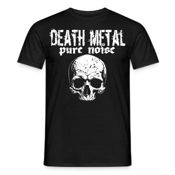 Crâne de Death Metal - T-shirt homme - noir - Devant - AI Model Male 178 light (178cm)