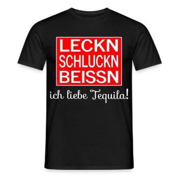 Tequila - Männer T-Shirt - Schwarz - Vorne - AI Model Male 178 light (178cm)