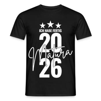 Matura 2026 J’ai fini - T-shirt homme - noir - Devant - AI Model Male 178 light (178cm)