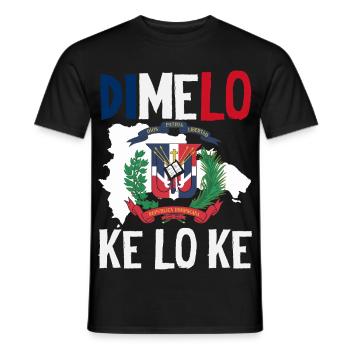 Dominikanische Republik Flagge Dom Rep Stolz - Männer T-Shirt - Schwarz - Vorne - AI Model Male 178 light (178cm)