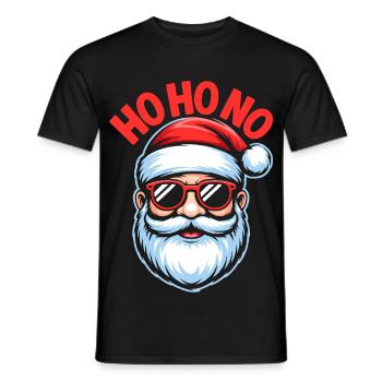 Ho Ho No Design - Men's T-Shirt - black - Front - AI Model Male 178 light (178cm)