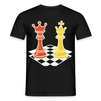 Chess Player Board Game Men Women - Men's T-Shirt - black - Front - AI Model Male 178 light (178cm)