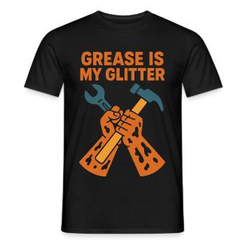 Drôle d’artisan mécanicien disant - T-shirt homme - noir - Devant - AI Model Male 178 light (178cm)