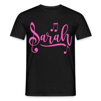 Sarah - T-shirt homme - noir - Devant - AI Model Male 178 light (178cm)