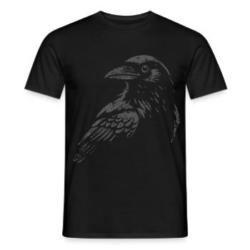 Black Raven - Hello Darkness - Mythology - Men's T-Shirt - black - Front - AI Model Male 178 light (178cm)