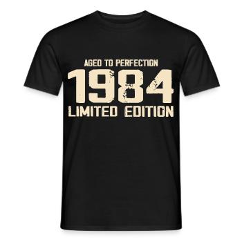 1984 Limited edition 1984 Geburtstag 1984 Retro - Männer T-Shirt - Schwarz - Vorne - AI Model Male 178 light (178cm)