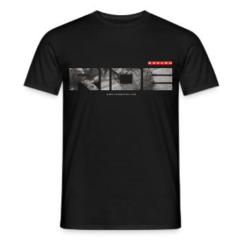 ride enduro - Männer T-Shirt - Schwarz - Vorne - AI Model Male 178 light (178cm)