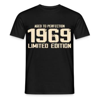 1969 Limited edition 1969 Birthday 1969 Retro - Men's T-Shirt - black - Front - AI Model Male 178 light (178cm)