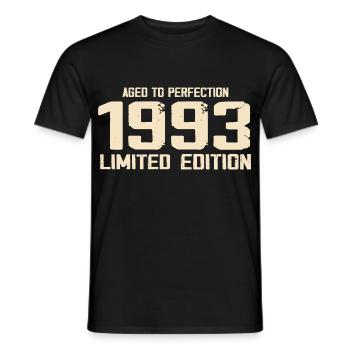 1993 Limited edition 1993 Birthday 1993 Retro - Men's T-Shirt - black - Front - AI Model Male 178 light (178cm)