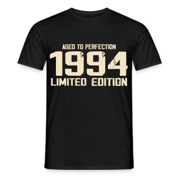 1994 Edition limitée 1994 Anniversaire 1994 Rétro - T-shirt homme - noir - Devant - AI Model Male 178 light (178cm)