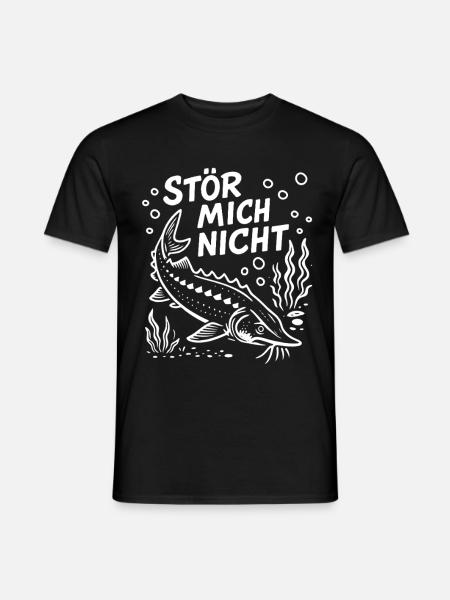 Stör mich nicht - Hausen - Angler Spruch Geschenk - Männer T-Shirt - Schwarz