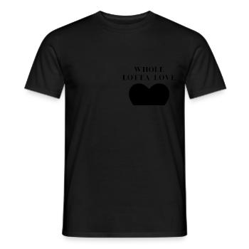 Whole lotta love - Men's T-Shirt - black - Front - AI Model Male 178 light (178cm)