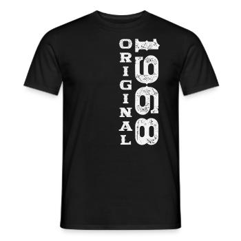 Né en 1968 55ème anniversaire Cadeau homme / femme - T-shirt homme - noir - Devant - AI Model Male 178 light (178cm)