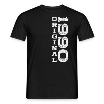 Né en 1990 33ème anniversaire Cadeau homme / femme - T-shirt homme - noir - Devant - AI Model Male 178 light (178cm)