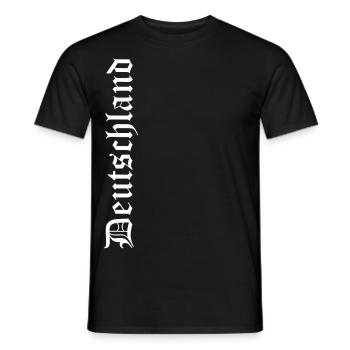 Deutschland - Männer T-Shirt - Schwarz - Vorne - AI Model Male 178 light (178cm)