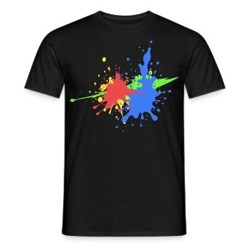 Colorful Graffiti Design Trend - Men's T-Shirt - black - Front - AI Model Male 178 light (178cm)