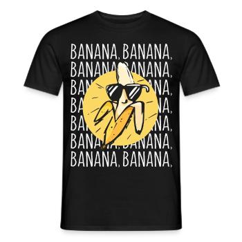 équipe de bananes - Banana Squad - Banana - T-shirt homme - noir - Devant - AI Model Male 178 light (178cm)
