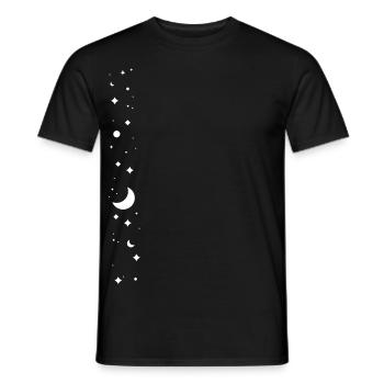 Sternenhimmel small - Männer T-Shirt - Schwarz - Vorne - AI Model Male 178 light (178cm)