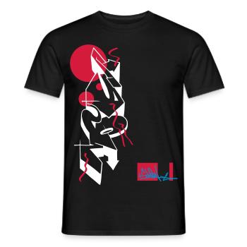 Graffiti style slow - Männer T-Shirt - Schwarz - Vorne - AI Model Male 178 light (178cm)