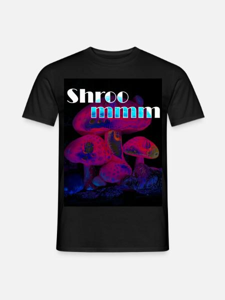 Neon forest dwellers - mushrooms - Men's T-Shirt - black