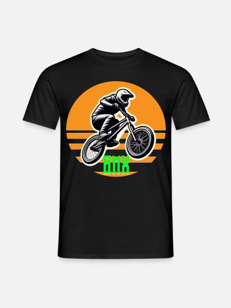 BMX Rad - Männer T-Shirt - Schwarz