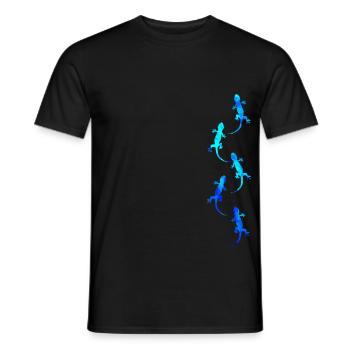 Geckos - T-shirt homme - noir - Devant - AI Model Male 178 light (178cm)