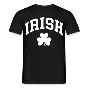 Irish Shamrock - Men's T-Shirt - black - Front - AI Model Male 178 light (178cm)