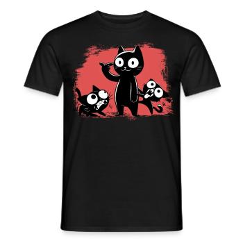 Not for the faint of heart & crazy freaks - Men's T-Shirt - black - Front - AI Model Male 178 light (178cm)
