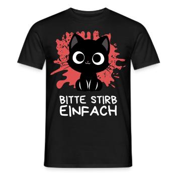 Süßt Aber trotzdem schwarz wie die Nacht Katze - Männer T-Shirt - Schwarz - Vorne - AI Model Male 178 light (178cm)